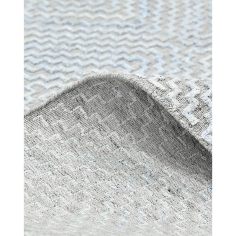 Overton Handmade Modern Contemporary Geometric Area Rug