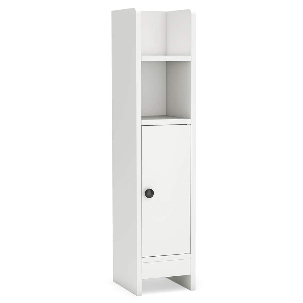 Costway Bathroom Storage Cabinet with Adjustable Shelf 1 Door & 2 Open - See Details