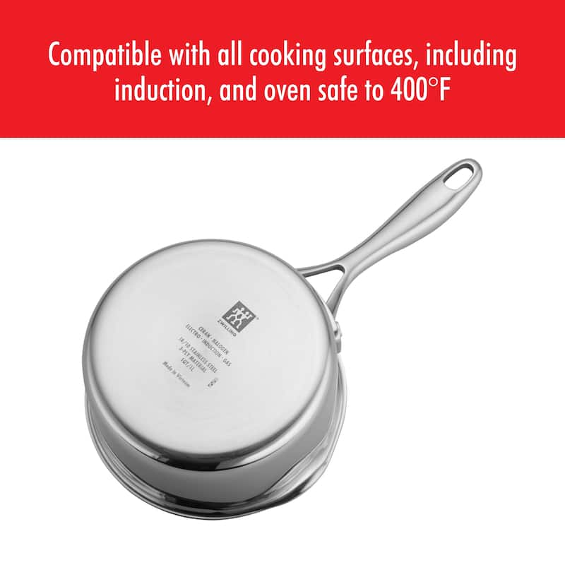ZWILLING Clad CFX Stainless Steel Ceramic Nonstick Saucepan