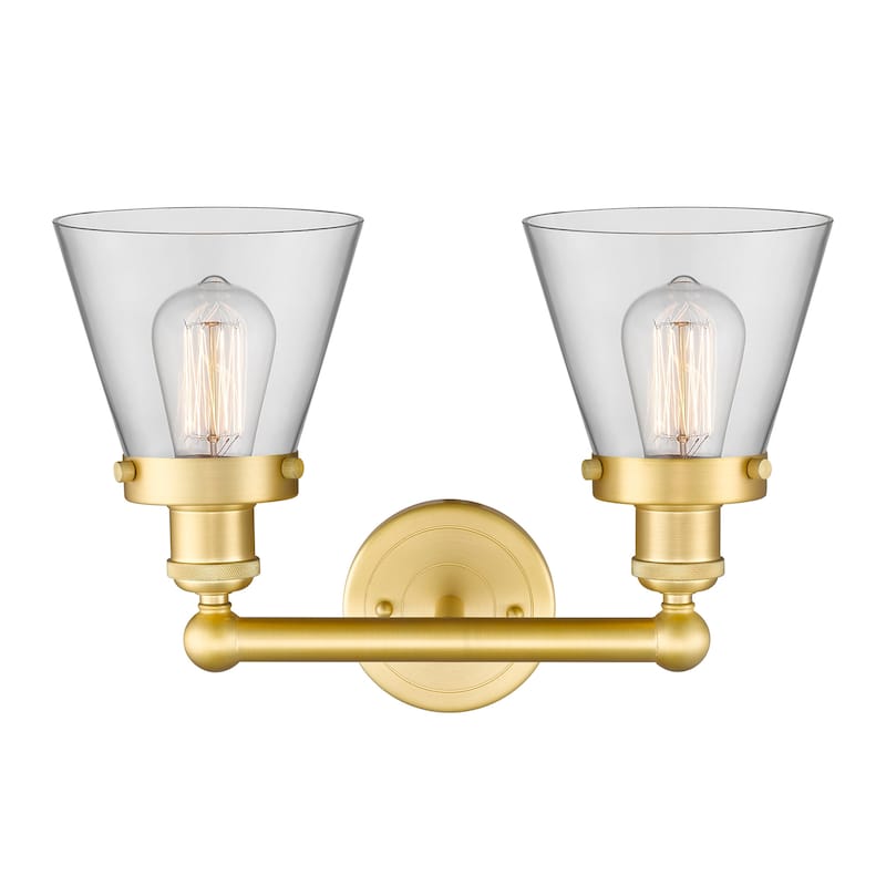 Innovations Lighting 616-2W-10-16 Cone Vanity Cone 2 Light 16" Wide