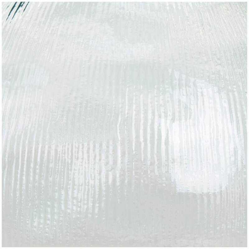 Contemporary Recycled Glass Handmade Ribbed Spanish Bottle Vase - Brown or Clear