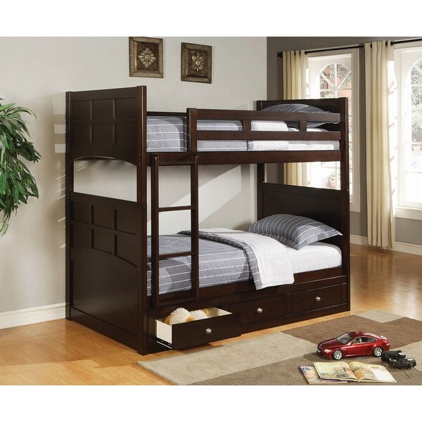 Gouda Cappuccino Brown 3 drawer Underbed Storage