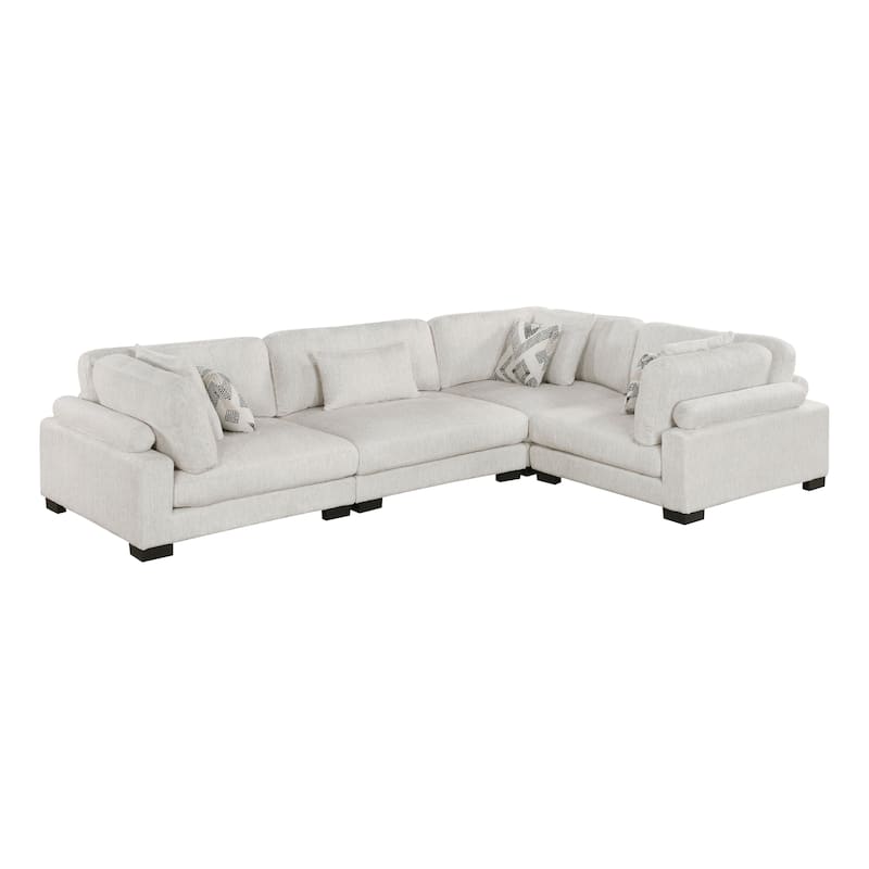 Abbeville Microfiber 4-Piece Modular Sectional