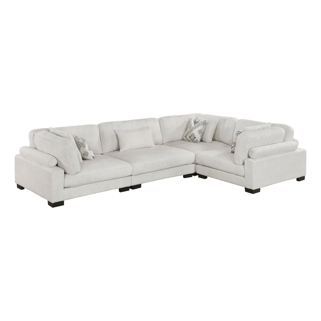 Abbeville Microfiber 4-Piece Modular Sectional