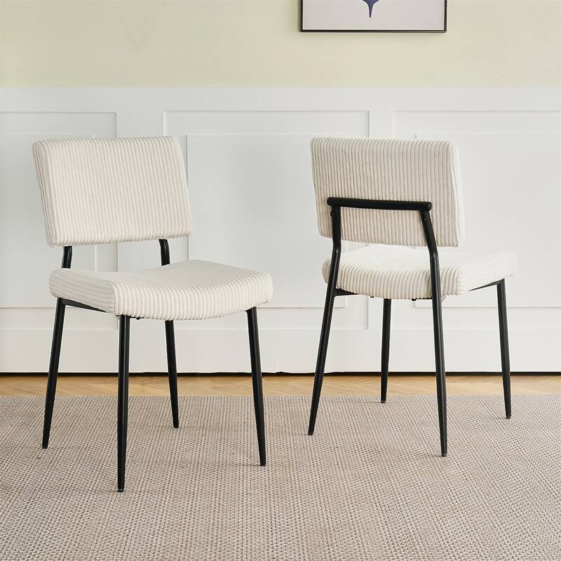 Modern Simple Velvet Dining Chair Set of 2