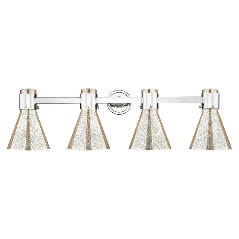 Innovations Lighting 464-4W-G464C-7ME Lawton Cone 4 Light 34" Wide