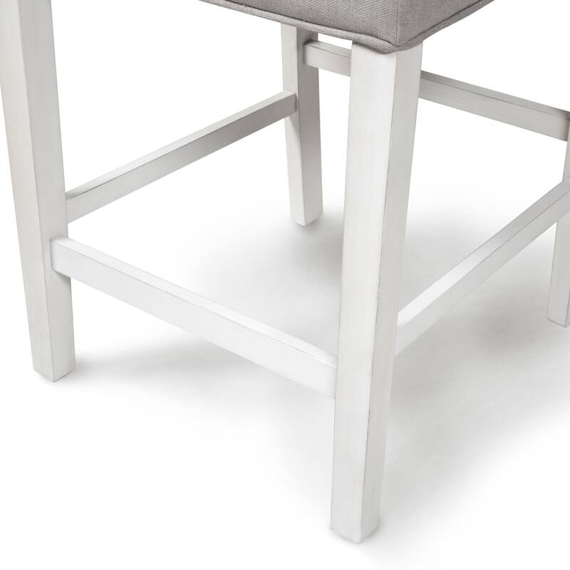 Tia Transitional Antique White Wood Multi-Storage 3-Piece Kitchen Island Set by Furniture of America