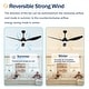 preview thumbnail 22 of 39, 52" Ceiling Fan with Lights, Quiet DC Motor 3 ABS Blade Ceiling Fans, 6 Speed Levels, Reversible Ceiling Fan