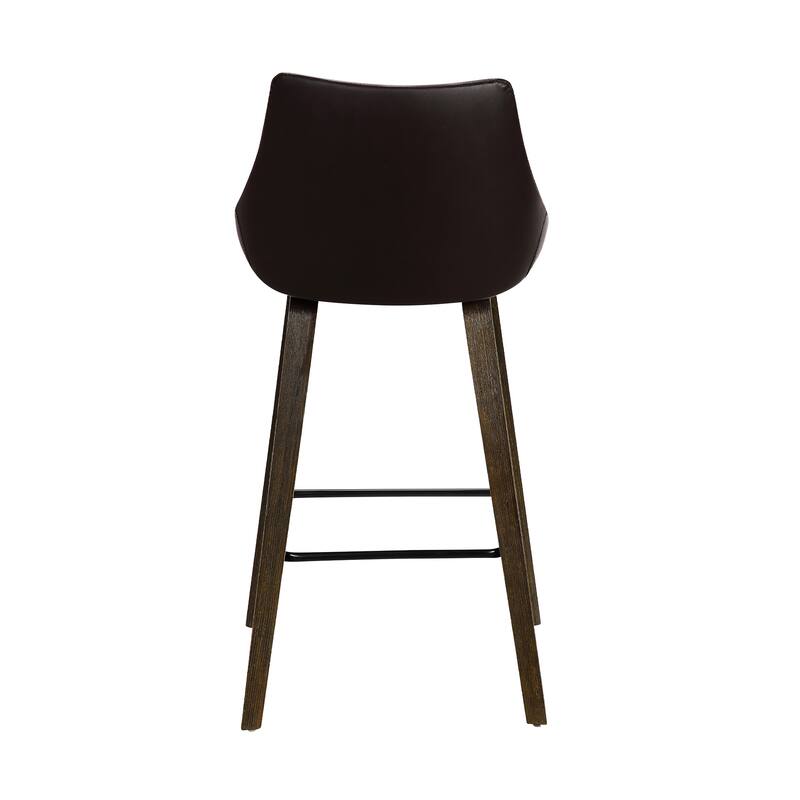 Dani 26" Wood and Faux Leather Counter Stool - 26