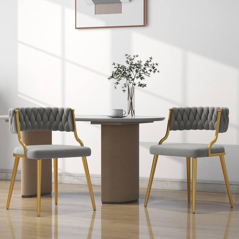 Modern Velvet Dining Chairs Set of 2
