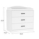 preview thumbnail 14 of 14, Kerrogee 3-Drawer Dresser with Changing Table - Grey/White/Black
