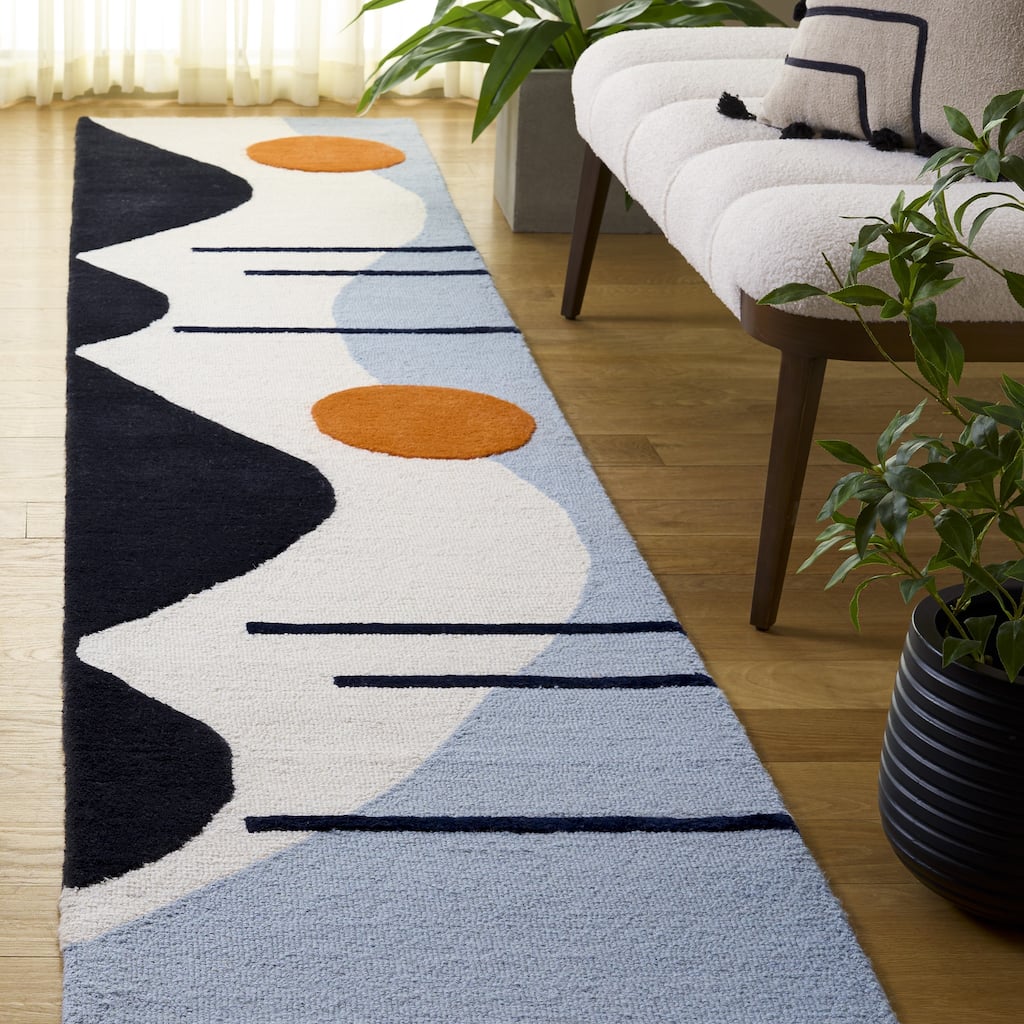 SAFAVIEH Handmade Rodeo Drive Mya Mid-Century Modern Wool Rug