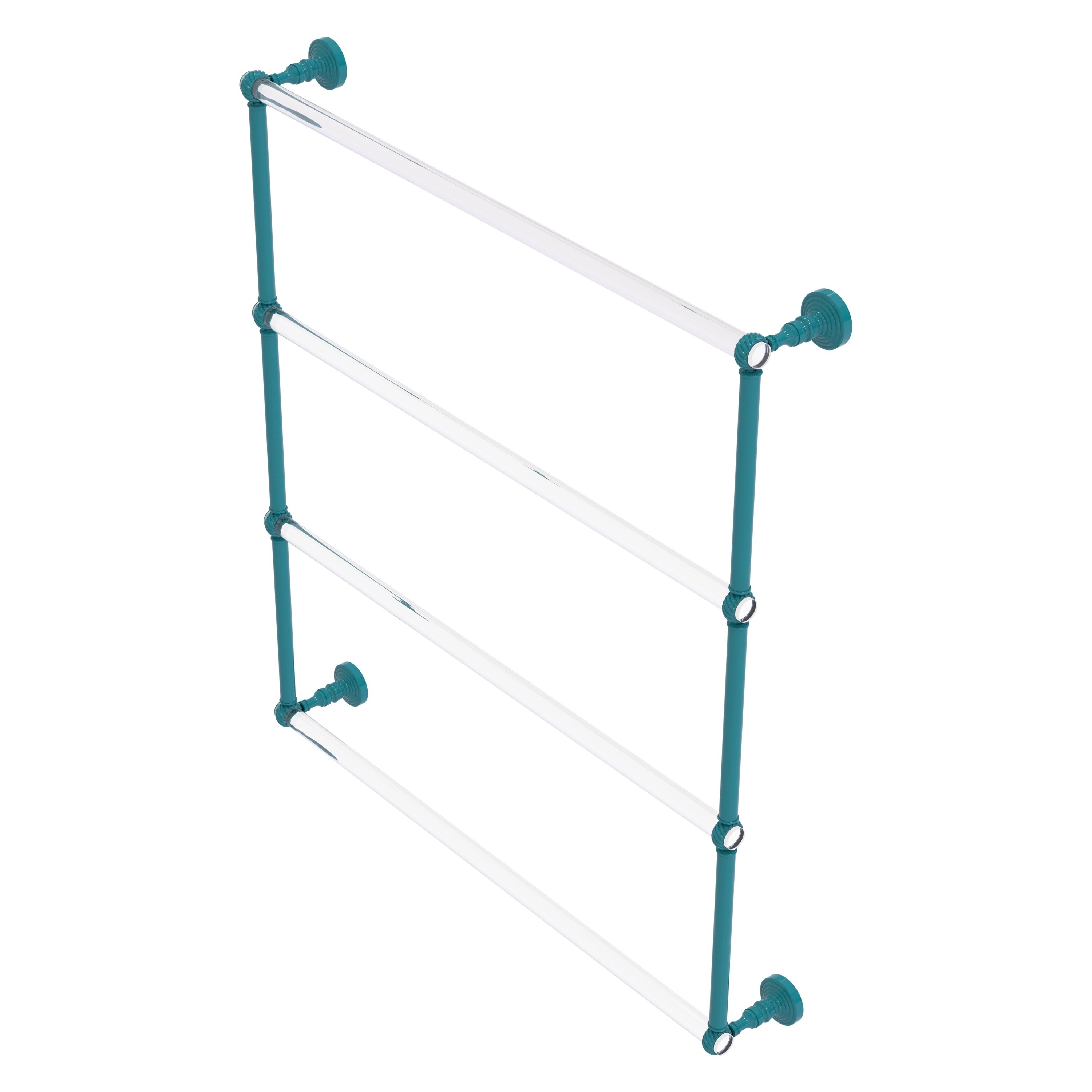 Allied Brass Pacific Grove Collection 4 Tier 24 Inch Ladder Towel Bar with Twisted Accents