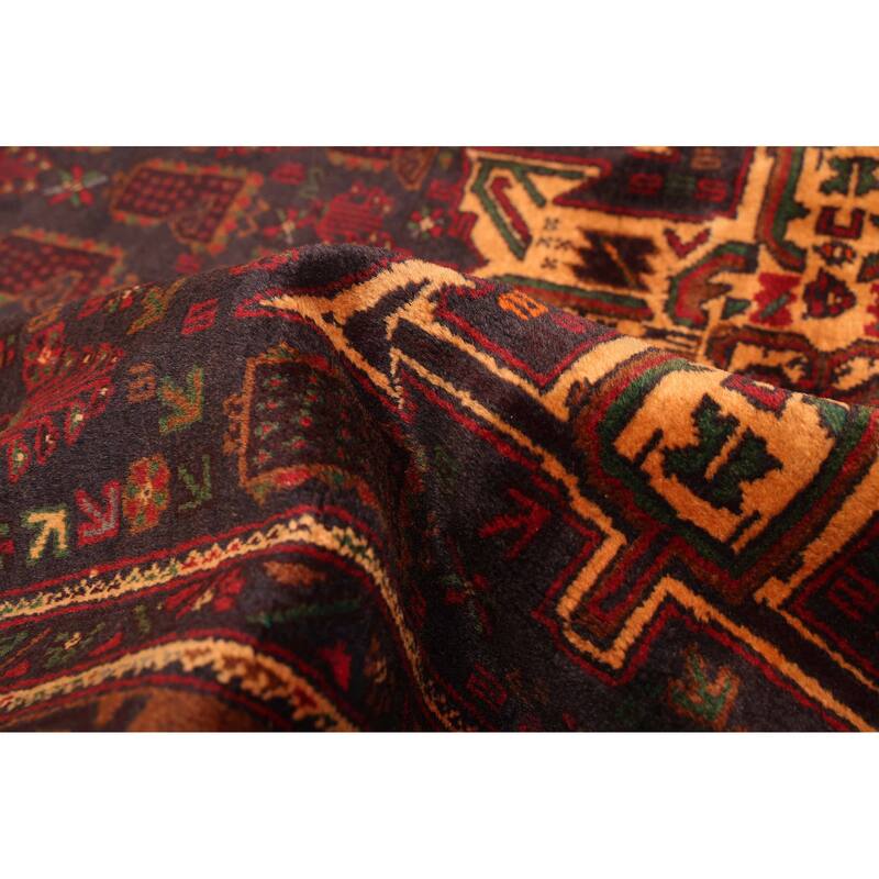 ECARPETGALLERY Hand-knotted Teimani Black Wool Rug - 3'7 x 6'4