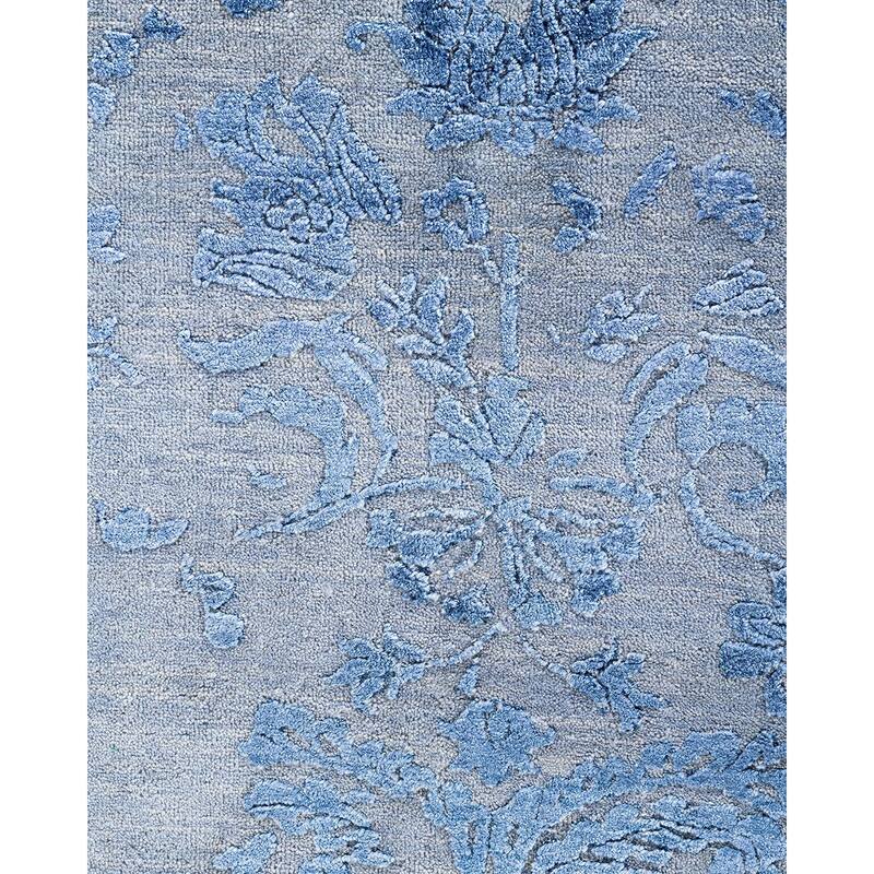 Ikat One-of-a-Kind Hand-Knotted Area Rug, Gray - 8' 2" x 10' 2"