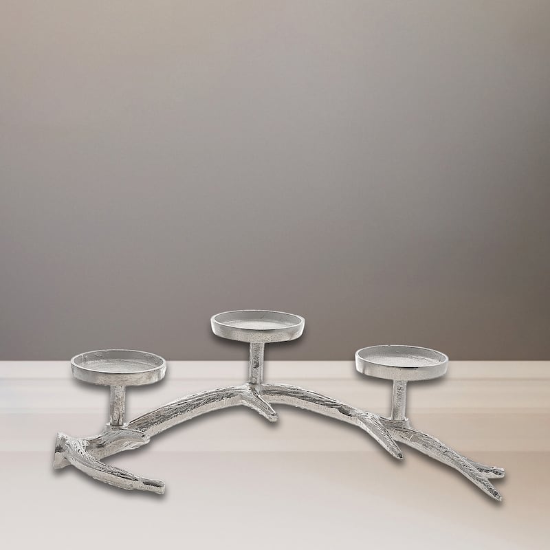 Christmas Antler Stand With 3 Pillar Holder - N/A
