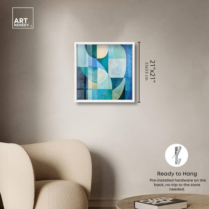 Color Blocks I Shadowbox by Art Remedy