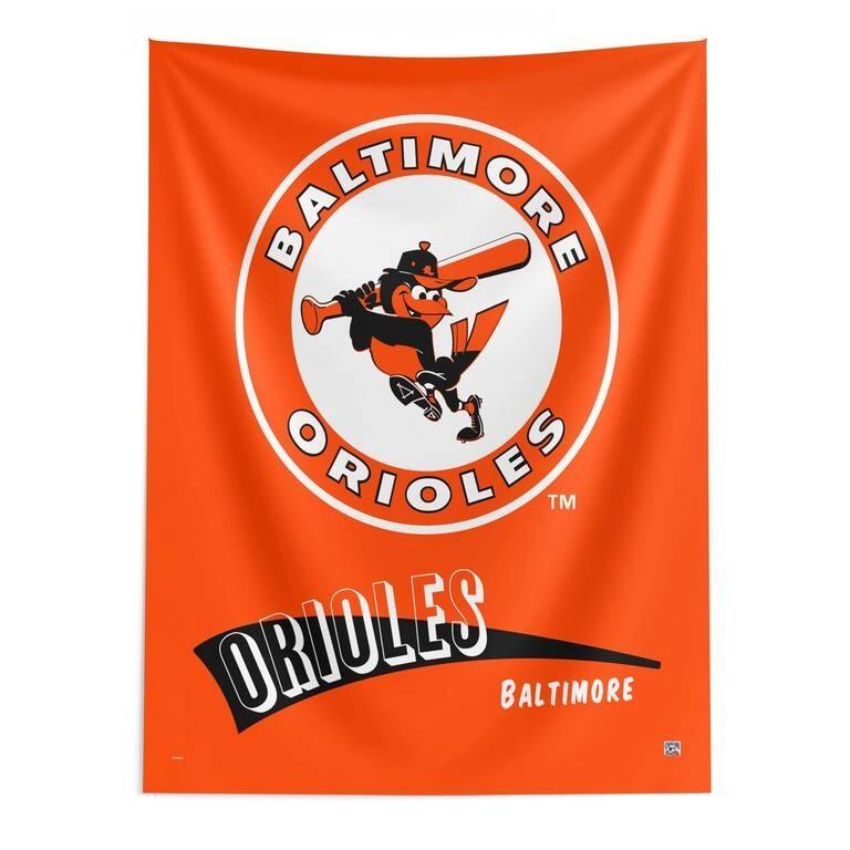 MLB CC Throwback Wall Hanging - 50" x 60" - Baltimore Orioles