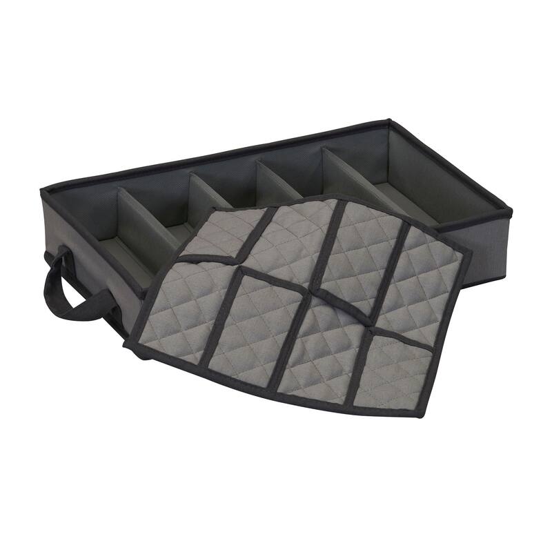 Household Essentials Windowed Flatware Storage Chest - 10.6"L x 18.9"W x 3.2"H