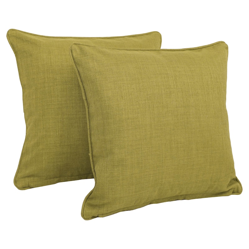 18-inch All-weather Indoor/Outdoor Accent Throw Pillows (Set of 2) - Avocado