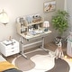preview thumbnail 5 of 31, Height Adjustable Kids Study Desk with Tilt Desktop for 3-12 Years Old - 31.5"L x 20"W x 43.5"H