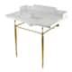 Option Marble White / Brushed Brass