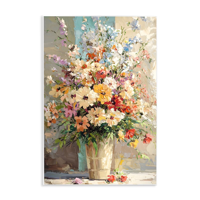Stupell Happy Sunlit Bouquet Wall Plaque Art Design By Franklyn Gregory - 10 x 15
