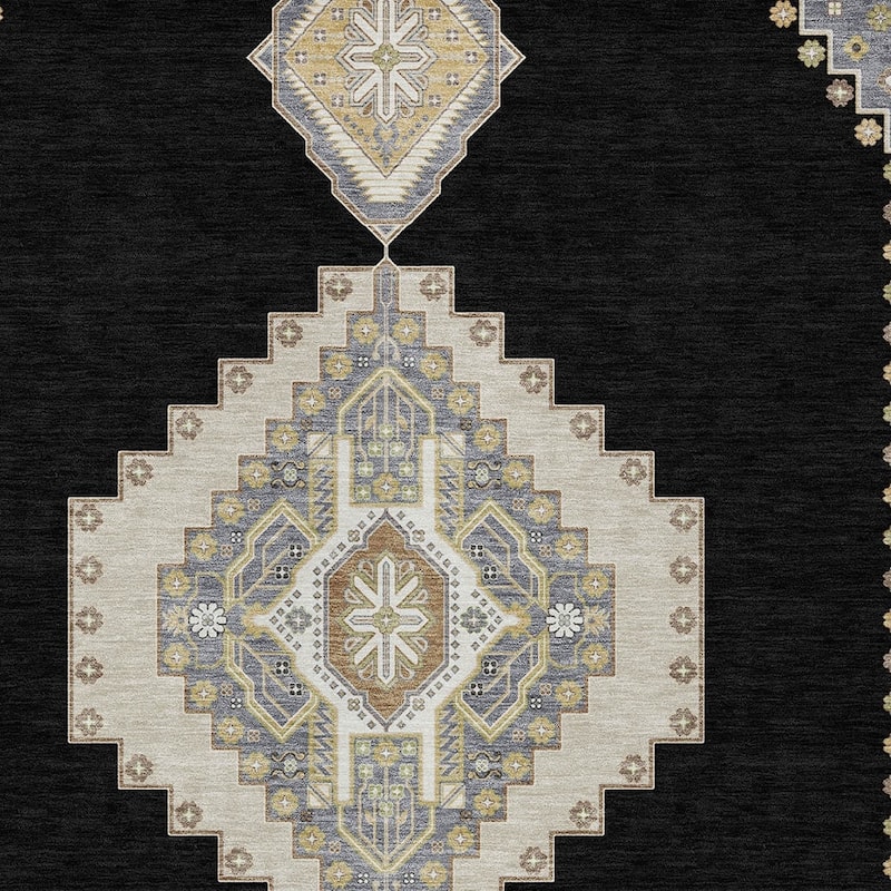 HomeRoots Oriental Traditional Rectangle Outdoor Rug