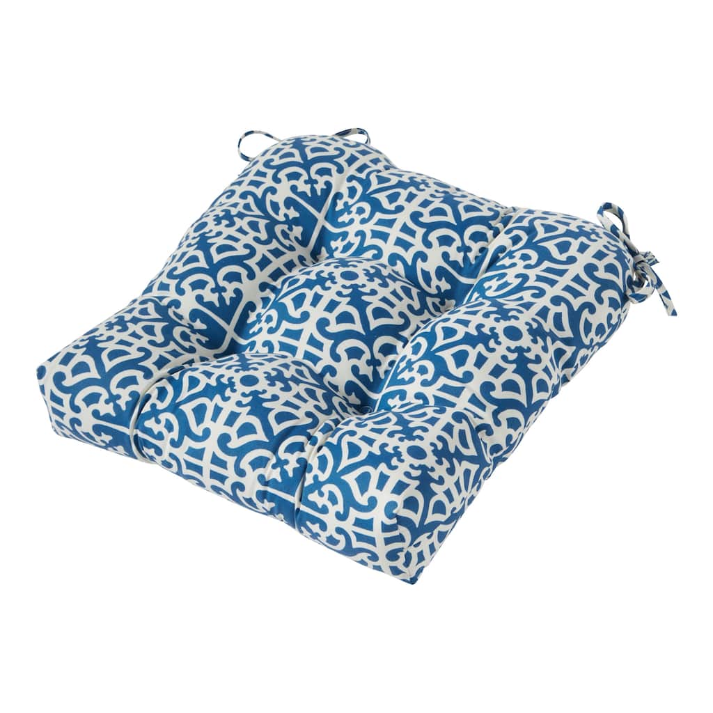 Greendale Home Fashions Outdoor Indigo Dining Seat Cushion
