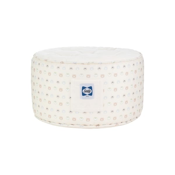 slide 2 of 6, Sealy Pouf - Beige Animal Faces Beige with Animal Faces