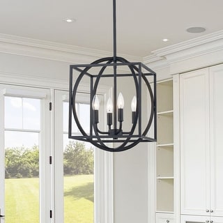 KAWOTI 4-Light Classic Lantern Pendant Light