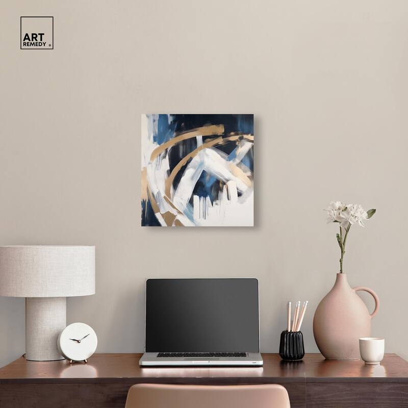Golden Vortex II Canvas by Art Remedy, Gallery Wrapped