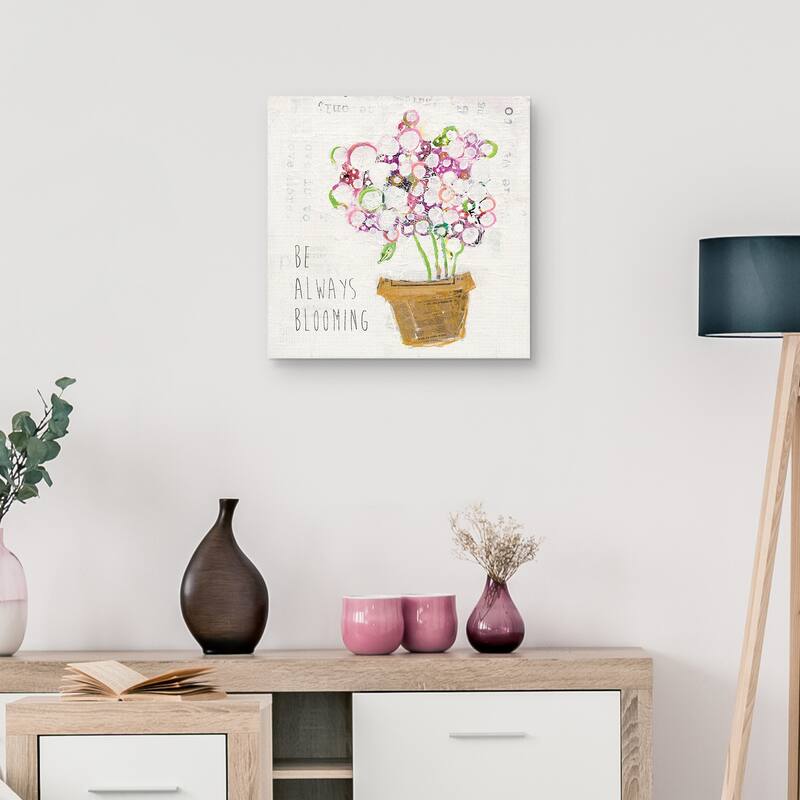 Be Always Blooming by Kellie Day Canvas Art Print