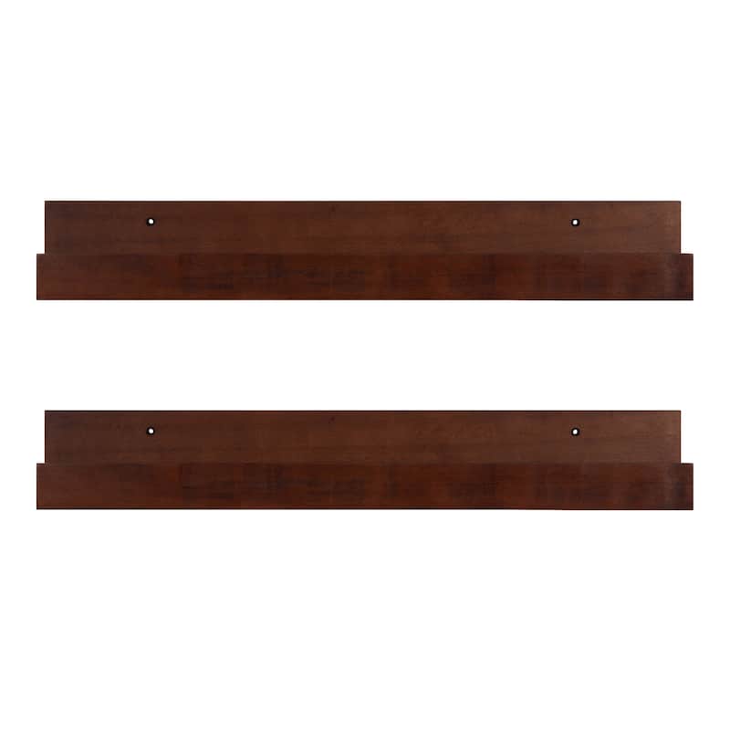 Levie 24 inch 2-Pack Wood Wall Picture Frame Holder Ledge