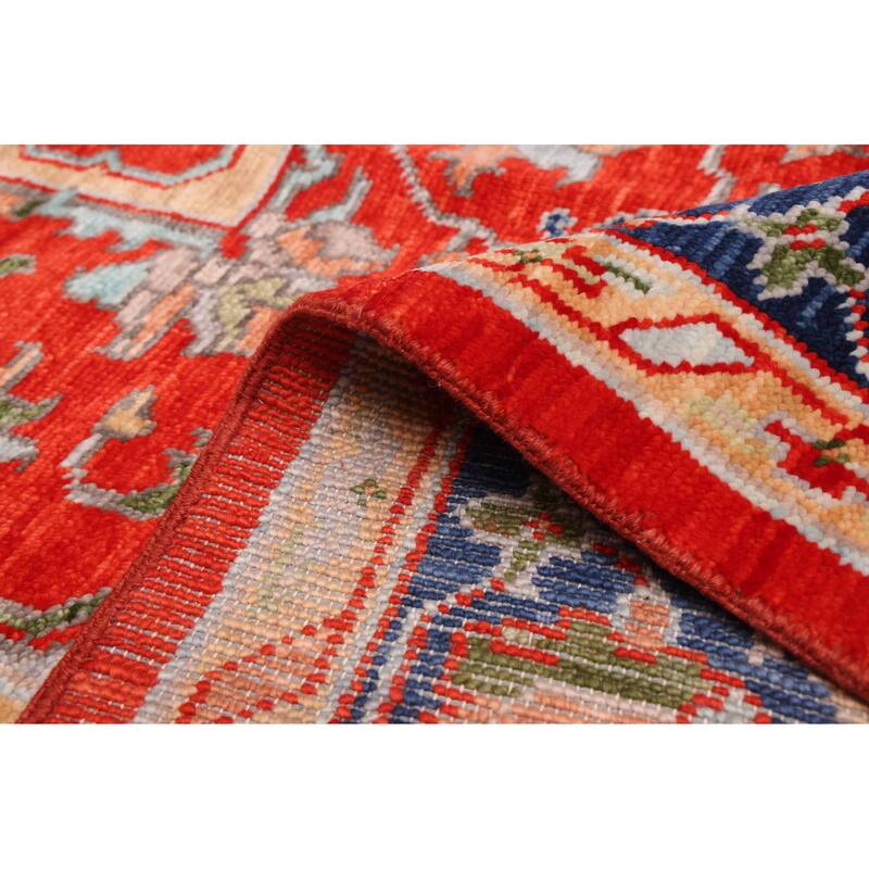 ECARPETGALLERY Hand-knotted Jules Serapi Light Red Wool Rug - 9'2 x 12'2