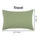 preview thumbnail 48 of 46, 2 Pcs Zippered Pillowcases, Brushed Microfiber Pillow Case Cover Travel(14"x20") - Sage