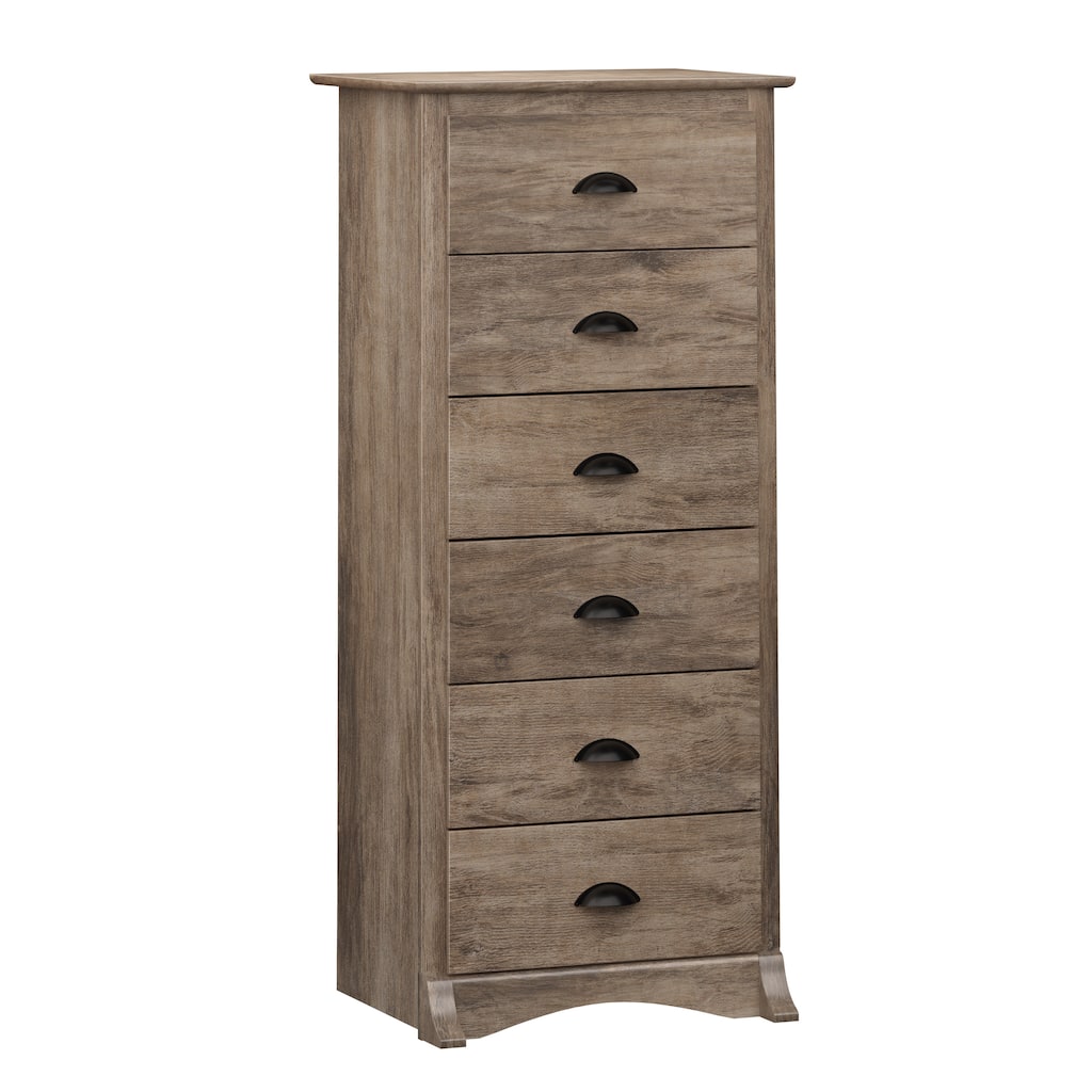 Prepac Salt Spring Tall 6 Drawer Chest