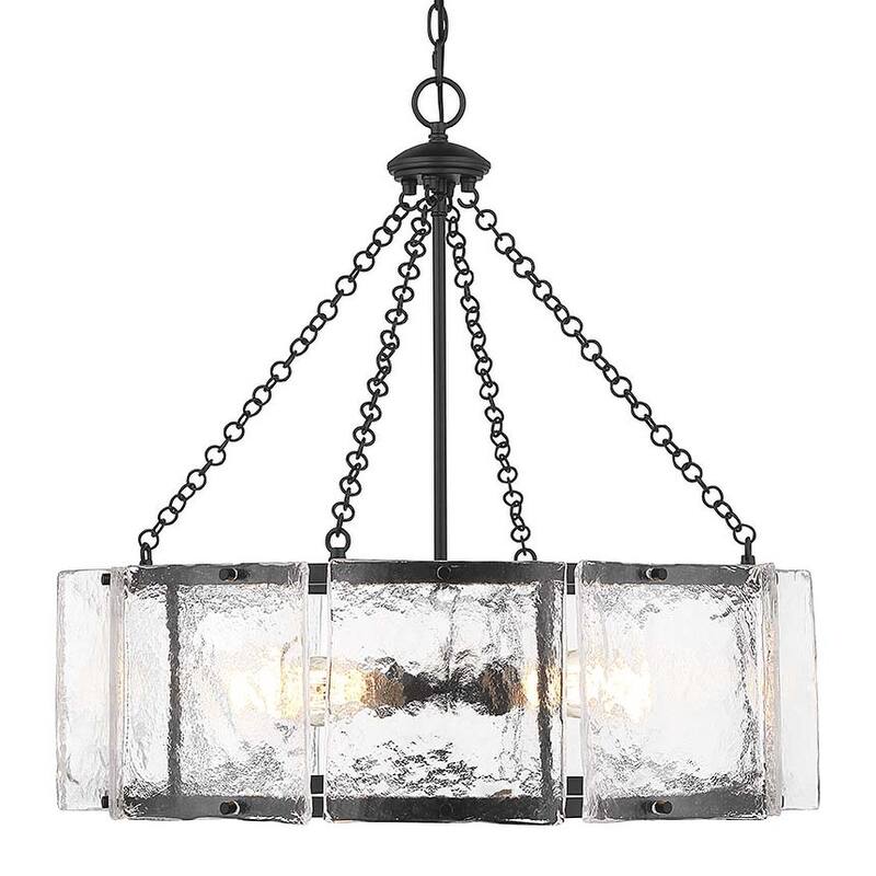Savoy House 1-8200-5 Genry 5 Light 26" Wide Ring Chandelier - Matte Black