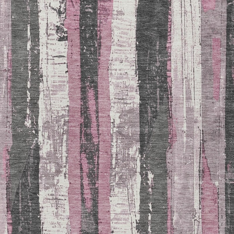 HomeRoots Striped Transitional Rectangle Outdoor Rug