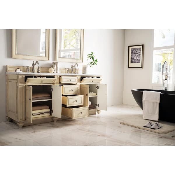 slide 2 of 25, James Martin Vanities Bristol 72" Double Vanity, Vintage Vanilla