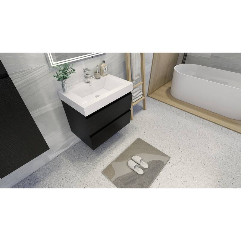 Baillie 30'' Wall-Mounted Vanity with Reinforced Acrylic Sink