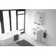 preview thumbnail 24 of 54, 24-inch Modern Bathroom Vanity Set w/ Vitreous China Sink Top