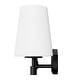 preview thumbnail 5 of 7, Hunter Nolita Vanity Wall Light - Bathroom - Contemporary, Transitional - White Glass Shades - Damp Rated!
