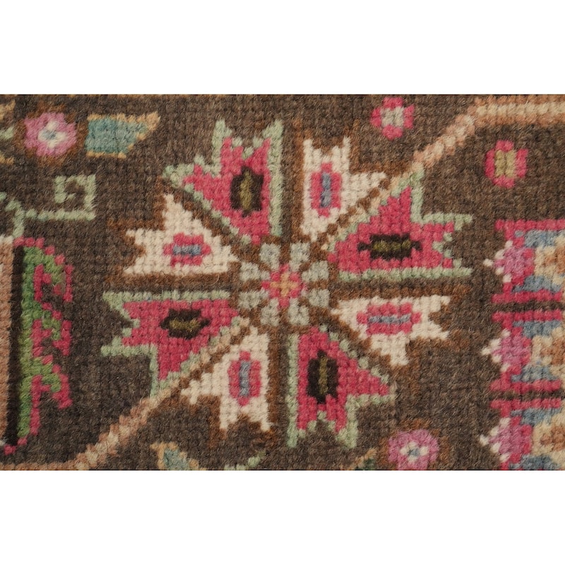 Hand Knotted Oriental 100% Wool Carpet Traditional Floral Pink Tabriz Area Rug - 9' 2'' X 6' 4''