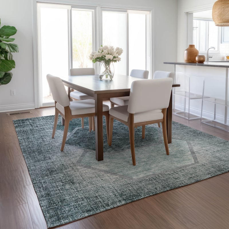 Machine Washable Indoor/ Outdoor Chantille Modern Boho Rug