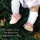 preview thumbnail 5 of 5, CozyWay Newborn Knee High Bow Socks, Mesh White Pink Cream, 3 pair