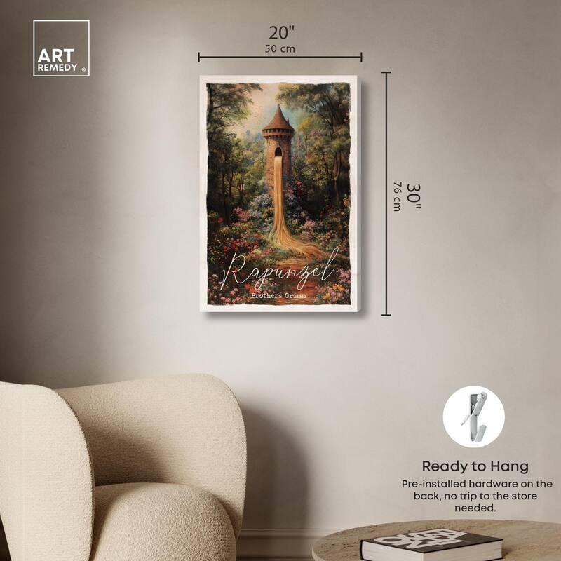 Rapunzel Classic Canvas by Art Remedy, Gallery Wrapped