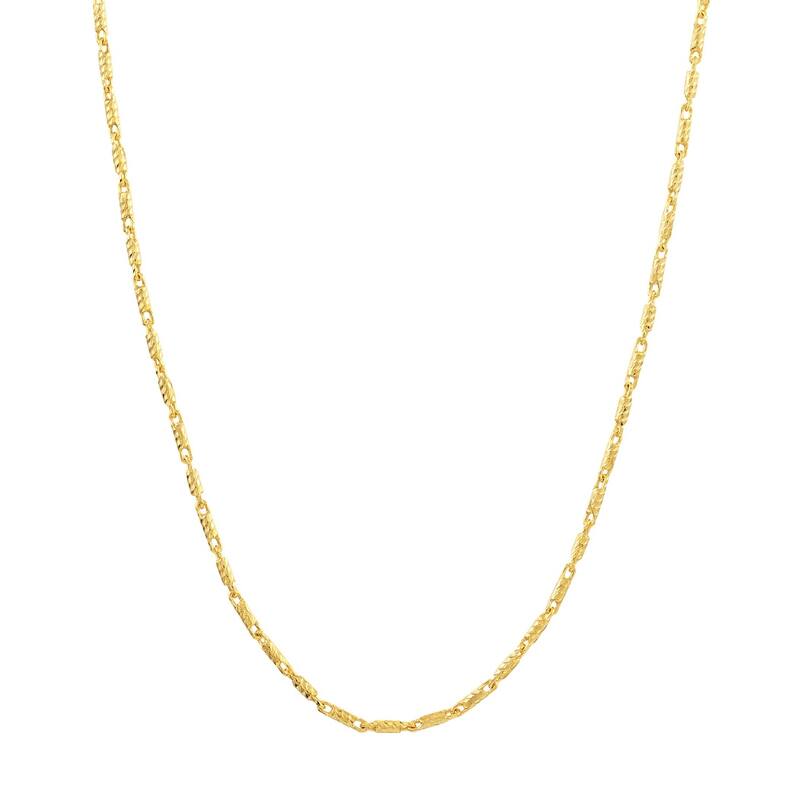 Curata 14k Yellow Gold 1.05mm Lumacina Chain Necklace Options: 16 18 20 24