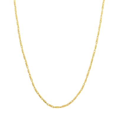 Curata 14k Yellow Gold 1.05mm Lumacina Chain Necklace Options: 16 18 20 24