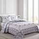 preview thumbnail 2 of 18, Carnation Embroidered Bedspread Lavender - Full